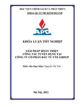 Giải pháp tối ưu hóa tuyển dụng tại VNE Group