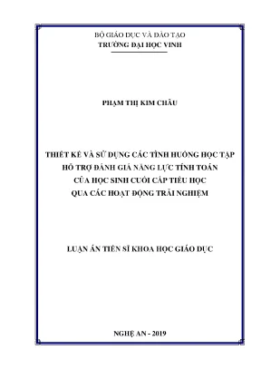 Thiết kế tình huống học tập để đánh giá năng lực tính 
