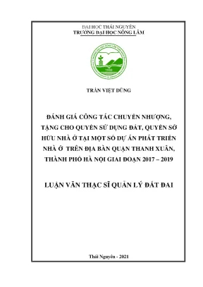 Đánh giá chuyển nhượng quyền sử dụng đất và sở hữu nhà ở 