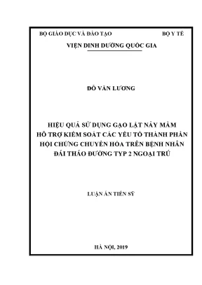 Nghiên cứu hiệu quả gạo lật nảy mầm trong kiểm soát hội 