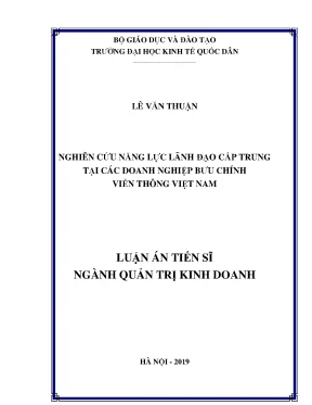 Nghiên cứu năng lực lãnh đạo cấp trung trong doanh