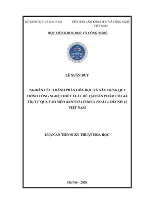 Nghiên cứu chiết xuất giá trị từ quả táo mèo Docynia 