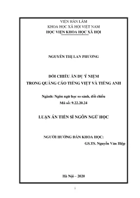 So sánh ẩn dụ trong quảng cáo tiếng Việt và tiếng Anh