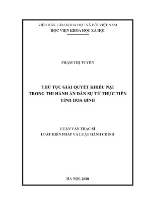 Giải quyết khiếu nại trong thi hành án dân sự: Thực tiễn