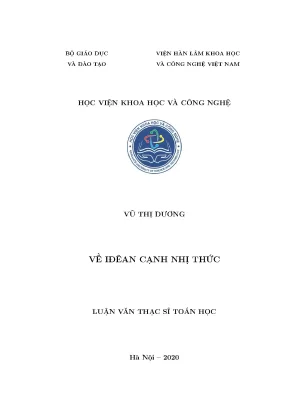 Nghiên cứu về iđêan cạnh nhị thức trong luận án tiến sĩ