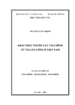 Khai thác nguồn lực tài chính từ tài sản công tại Việt Nam