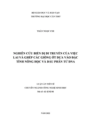 Nghiên cứu biến dị di truyền trong lai và ghép giống ớt