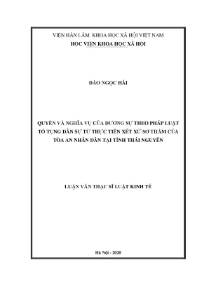 Quyền và nghĩa vụ của đương sự trong tố tụng dân sự:
