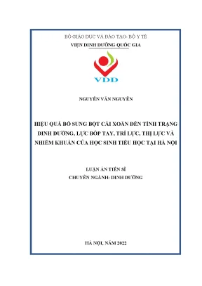 Tác động của bột cải xoăn đến dinh dưỡng và sức khỏe học 
