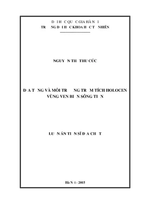 Nghiên cứu địa tầng và môi trường trầm tích Holocen ven