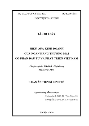 Nâng cao hiệu quả kinh doanh tại ngân hàng thương mại cổ
