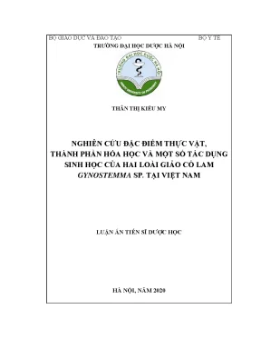 Nghiên cứu đặc điểm và tác dụng sinh học của giảo cổ lam 