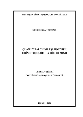 Nghiên cứu tiến sĩ về quản lý tài chính tại Học viện