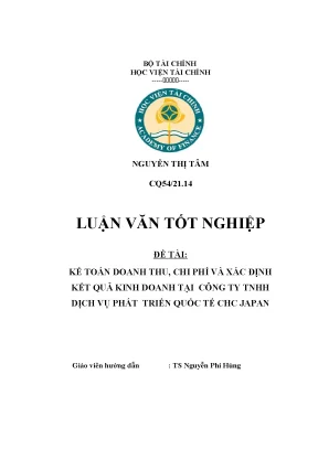 Phân Tích Doanh Thu, Chi Phí và Kết Quả Kinh Doanh Tại
