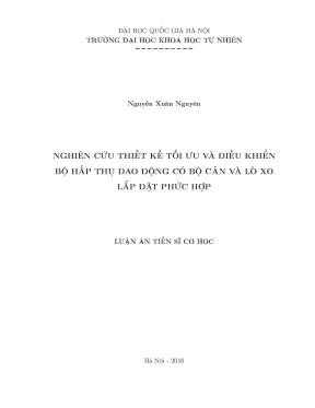 Nghiên cứu thiết kế và điều khiển bộ hấp thụ dao động 