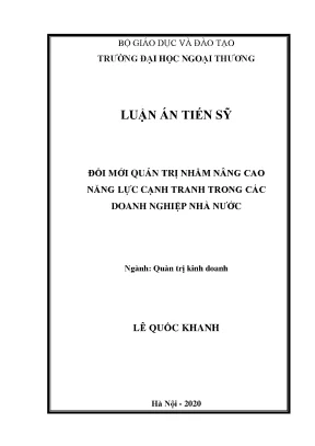 Đổi mới quản trị để nâng cao năng lực cạnh tranh doanh