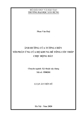 Tác động của tường chèn đến khung bê tông cốt thép trong 