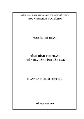 Tình Hình Tội Phạm Tại Tỉnh Đắk Lắk: Phân Tích và Đánh Giá