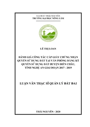 Đánh giá công tác cấp giấy chứng nhận quyền sử dụng đất