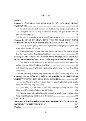 Phát triển nông nghiệp ven biển đồng bằng sông Hồng 