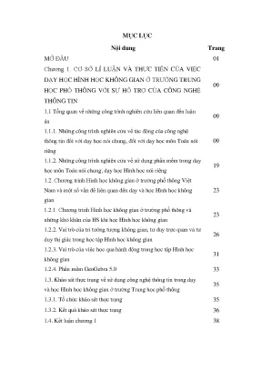 Dạy Học Hình Học Không Gian Ở Trung Học Phổ Thông Với 