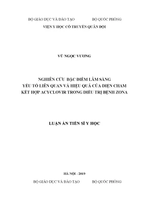 Nghiên cứu hiệu quả điện châm kết hợp acyclovir trong 