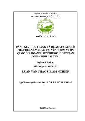 Đánh giá và giải pháp quản lý rừng tại vùng đệm vườn 