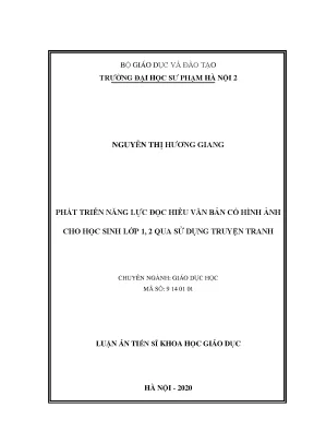 Phát triển năng lực đọc hiểu cho học sinh lớp 1-2 qua 