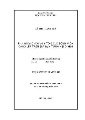 Phát triển dịch vụ y tế tại bệnh viện công lập tỉnh Hải 