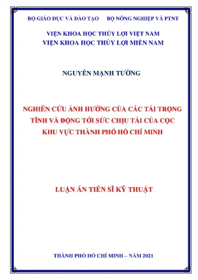 Nghiên cứu ảnh hưởng tải trọng tĩnh và động đến sức chịu