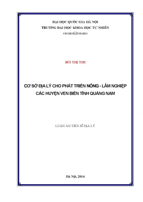 Phát triển nông lâm nghiệp bền vững tại các huyện ven 