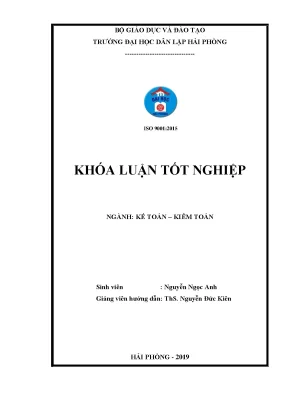 Cải thiện kế toán vốn bằng tiền tại Công ty Cổ phần Đại Lợi