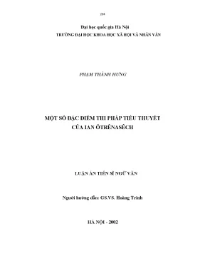 Đặc điểm thi pháp tiểu thuyết của Ian Otrenesec trong 