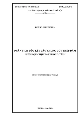 Phân Tích Dẻo Kết Cấu Khung Cột Thép Dầm Liên Hợp Chịu 