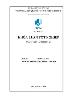 Cải thiện kế toán vốn bằng tiền tại Công ty Cổ phần Vũ Quang