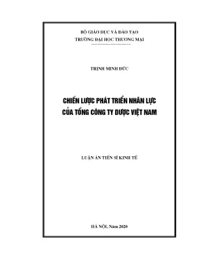 Chiến lược phát triển nhân lực tại Tổng Công ty Dược 