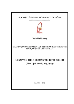 Nâng cao chất lượng nguồn nhân lực tại Trung tâm Thông 