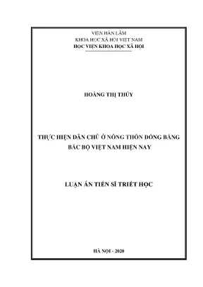 Dân chủ ở nông thôn đồng bằng Bắc Bộ Việt Nam: Thực 