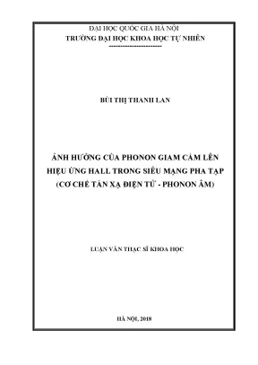 Ảnh hưởng của phonon giam cầm đến hiệu ứng Hall trong 