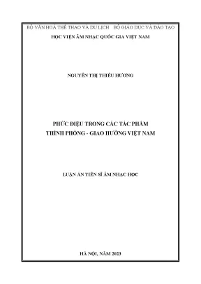 Phức Điệu Trong Tác Phẩm Thính Phòng Giao Hưởng Việt Nam