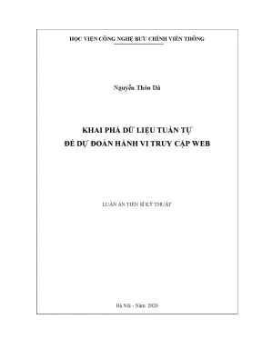 Dự đoán hành vi truy cập web bằng khai phá dữ liệu tuần tự