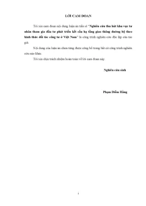 Thu hút đầu tư tư nhân vào hạ tầng giao thông đường bộ 