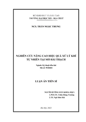 Nâng cao hiệu quả xử lý khí tự nhiên tại mỏ Hải Thạch