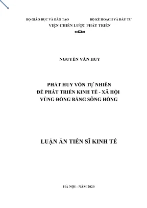 Phát triển kinh tế xã hội vùng đồng bằng sông Hồng từ 