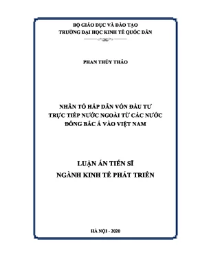 Nhân Tố Hấp Dẫn Vốn Đầu Tư Trực Tiếp Nước Ngoài Từ Đông