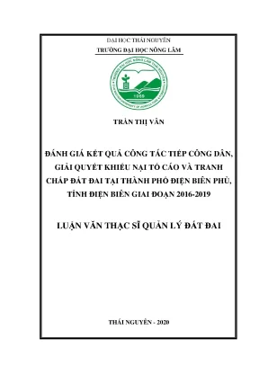 Đánh giá công tác tiếp công dân và giải quyết khiếu nại