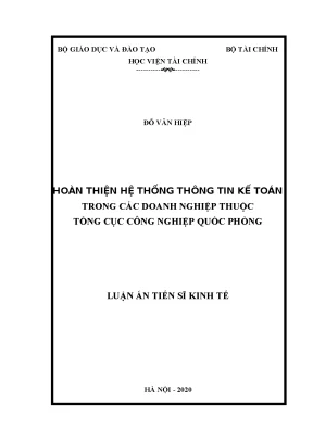 Cải tiến hệ thống thông tin kế toán cho doanh nghiệp