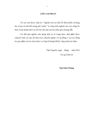 Cải tiến bộ điều khiển phi tuyến bằng đại số gia tử