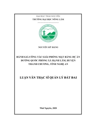 Đánh giá công tác bồi thường giải phóng mặt bằng dự án