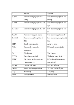 Luận án nghiên cứu mô bệnh học sarcom xương nguyên phát theo phân loại của tổ chức y tế thế giới who năm 2013